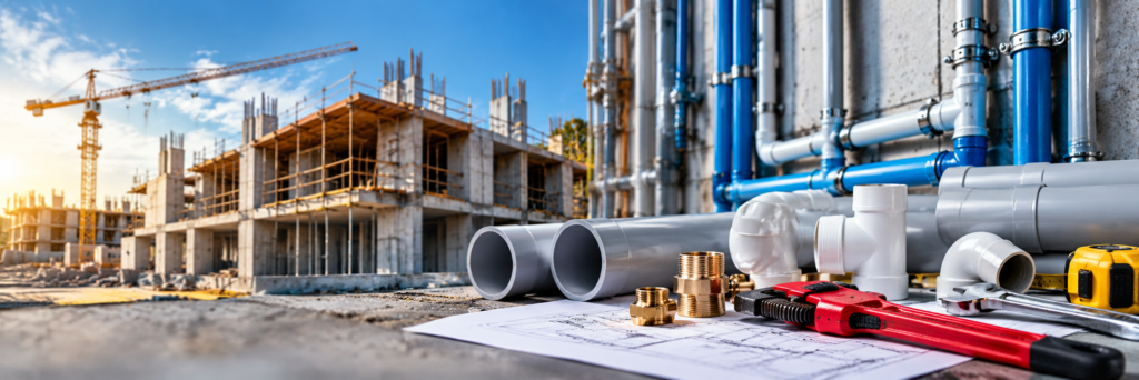 Plumbing Contractor work at a project site