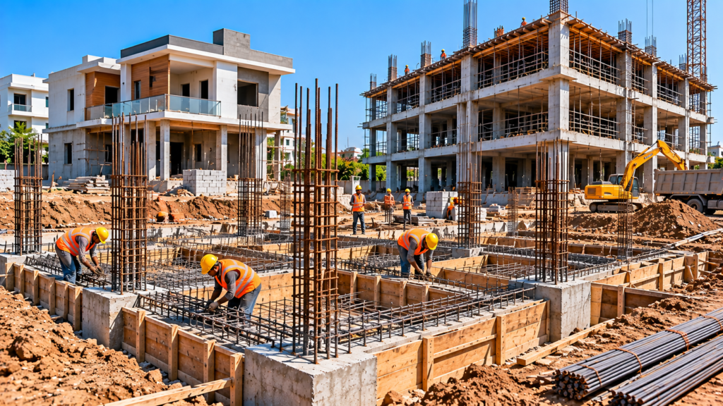 Sama Contractor foundation work for residential and commercial construction projects